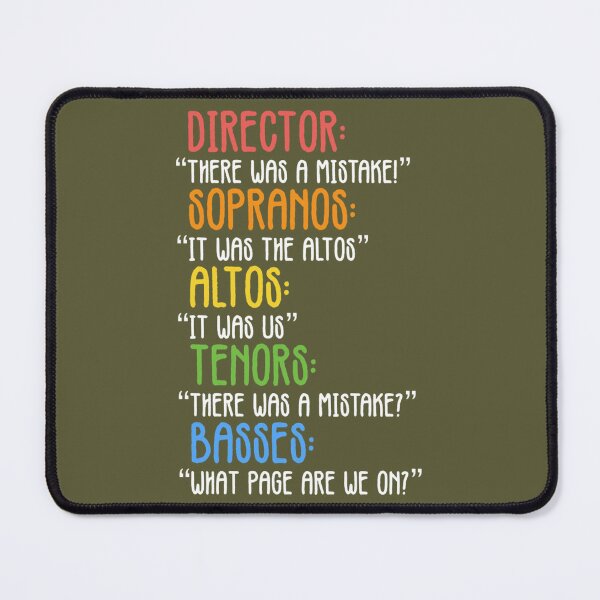 Item preview, Funny Choir Mistake designed and sold by JanBidinger.