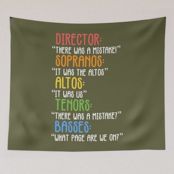 Item preview, Funny Choir Mistake designed and sold by JanBidinger.