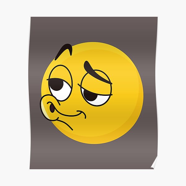 " Lip Bite Emoji ,Biting Lip Emoji" Poster for Sale by jackking78