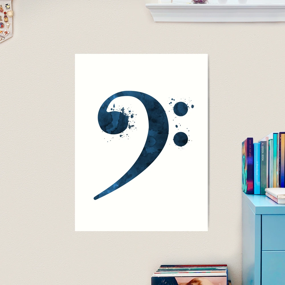 Lámina artística for Sale con la obra «Clave de fa» de TheJollyMarten |  Redbubble
