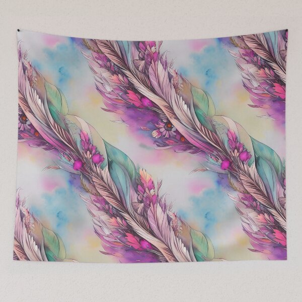 Item preview, Wildflower Feather Bouquet designed and sold by Zemracreative.
