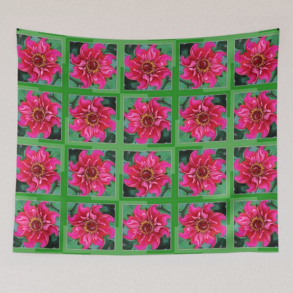 Item preview, Pink And Green Dahlia Design designed and sold by Alexandra Lavizzari.