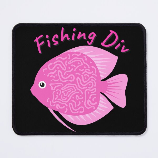 Item preview, Cute Pink Fishing Div  designed and sold by Inkdobber.