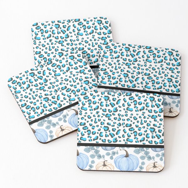 Item preview, Pumpkin White (Blue Leopard) designed and sold by SimplyMe-Plus.