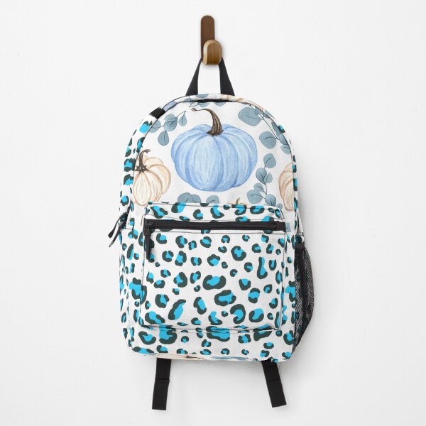 Item preview, Pumpkin White (Blue Leopard) designed and sold by SimplyMe-Plus.