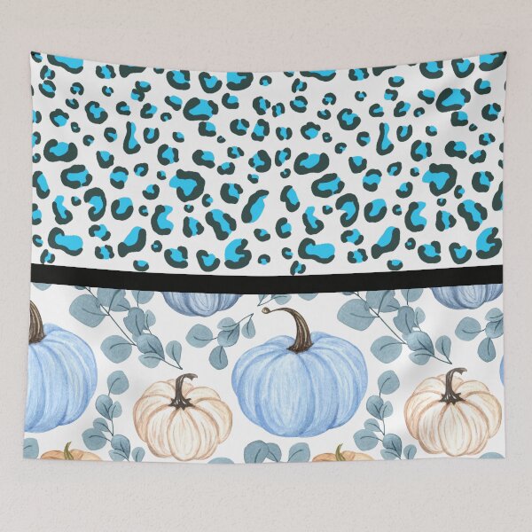 Item preview, Pumpkin White (Blue Leopard) designed and sold by SimplyMe-Plus.