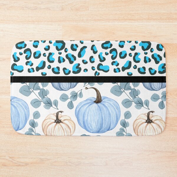 Item preview, Pumpkin White (Blue Leopard) designed and sold by SimplyMe-Plus.
