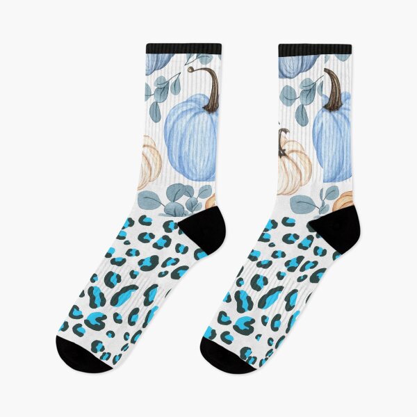 Item preview, Pumpkin White (Blue Leopard) designed and sold by SimplyMe-Plus.