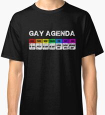 Camiseta clásica Camiseta de la agenda gay