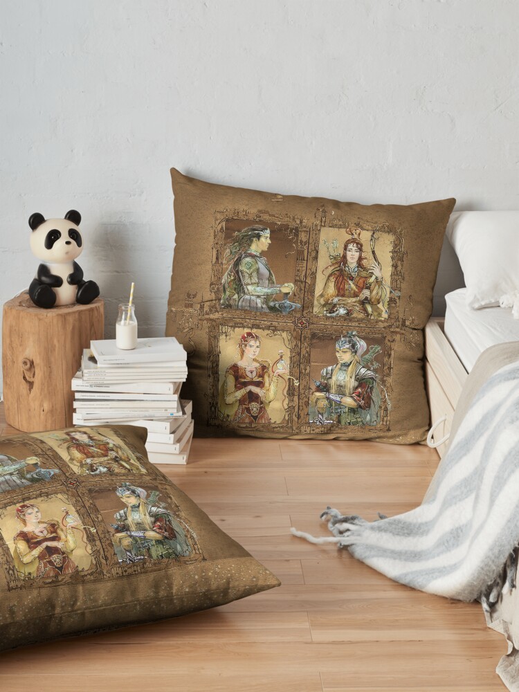 Alternate view of King of Narnia - Peter,Susan,Lucy,Edmund Floor Pillow