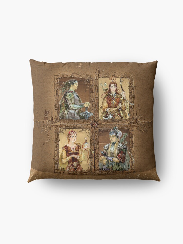 Alternate view of King of Narnia - Peter,Susan,Lucy,Edmund Floor Pillow