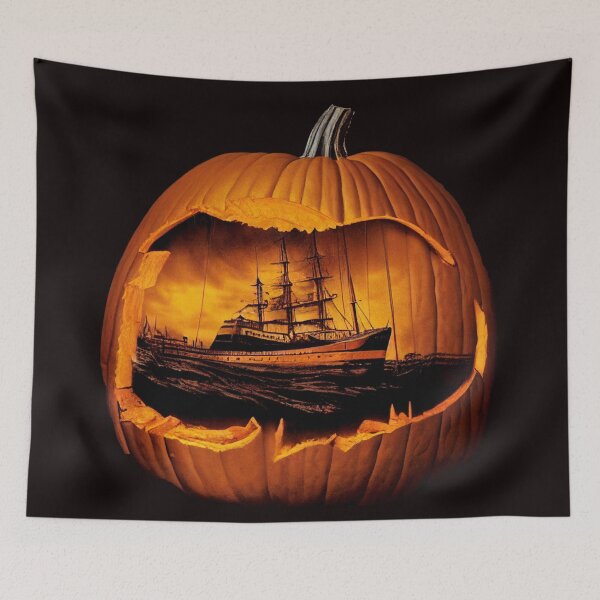 Item preview, Ship in a Pumpkin designed and sold by Midsized King.