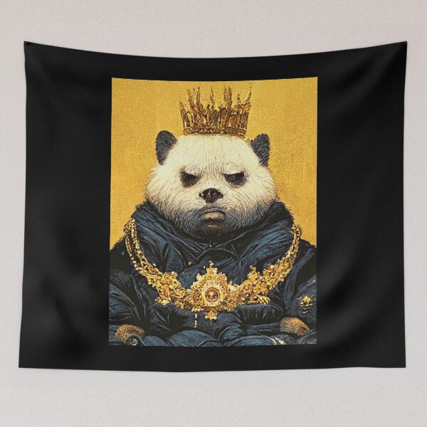 Item preview, Unimpressed King Panda designed and sold by miriahuffm.