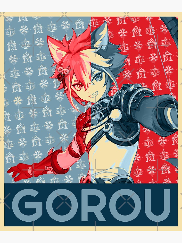 Gorou Genshin Impact Hope Sticker For Sale By B Love Redbubble 7593