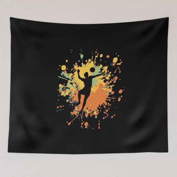 Item preview, Volleyball Outside Hitter Color Splash designed and sold by onicon.