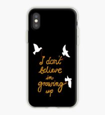 I don't believe in growing up - WHITE version (Moose Blood inspired) iPhone Case
