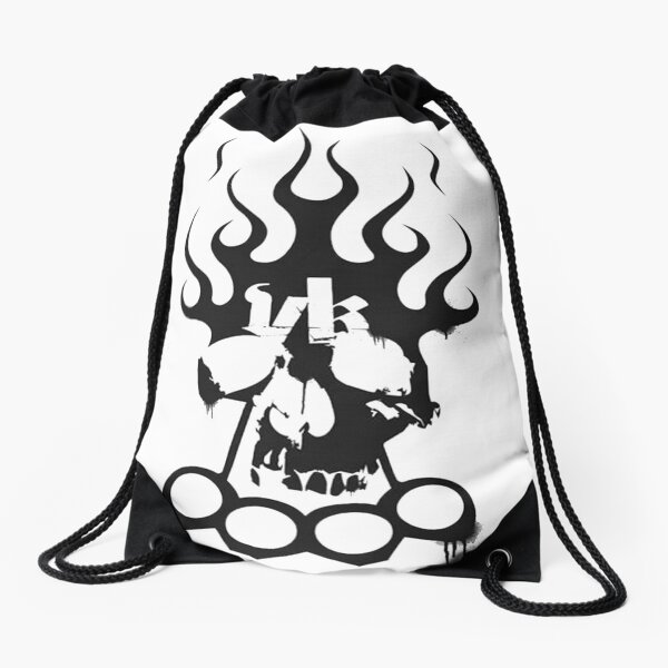 Kontra K DPK Vollkontakt Totenkopf Schlagring Logo Drawstring Bag