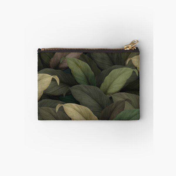 Item preview, Hand drawn tropical leaves background green leaf pattern  designed and sold by thanyaj.