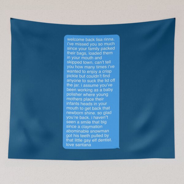 Item preview, Santanas Welcome Back to Sam 3x0822 designed and sold by TitusWyman.