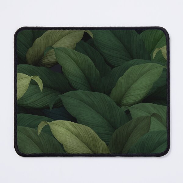 Item preview, Hand drawn tropical leaves background green leaf pattern  designed and sold by thanyaj.