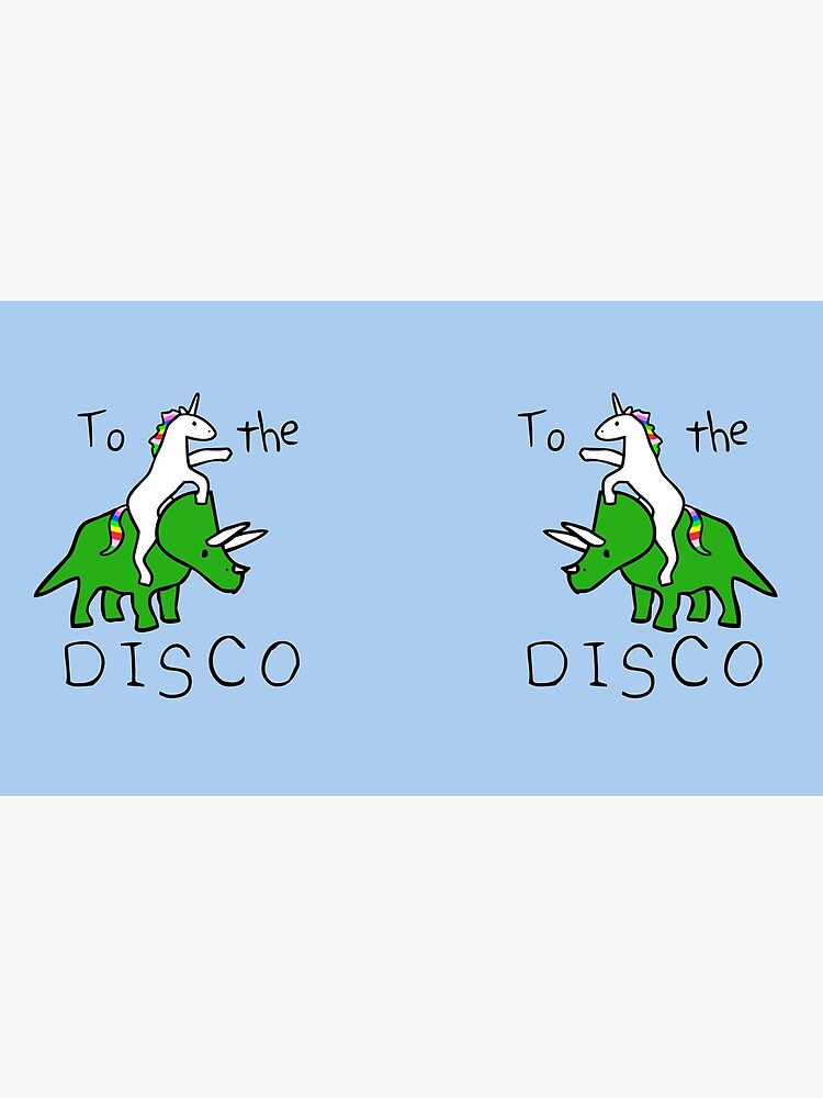 To The Disco (Unicorn Riding Triceratops) by jezkemp