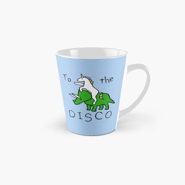 To The Disco (Unicorn Riding Triceratops) Tall Mug
