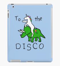 Vinilo o funda para iPad To The Disco (Unicorn Riding Triceratops)