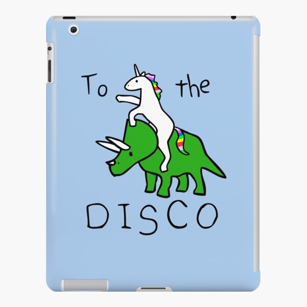 To The Disco (Unicorn Riding Triceratops) iPad Snap Case