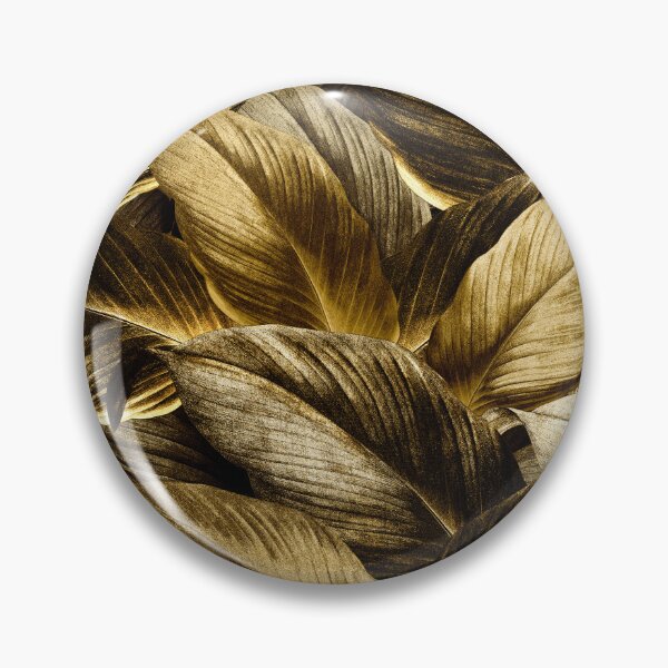 Item preview, Hand drawn tropical leaves background gold leaf pattern  designed and sold by thanyaj.