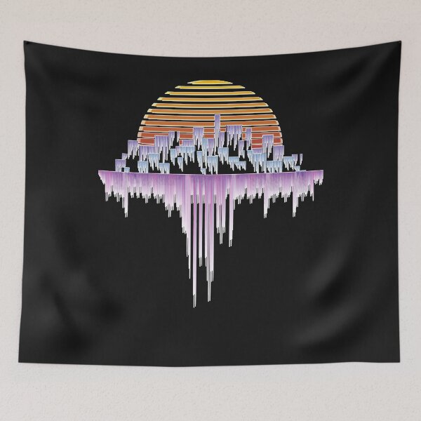 Item preview, Retrowave City Soundwave   designed and sold by danafales.