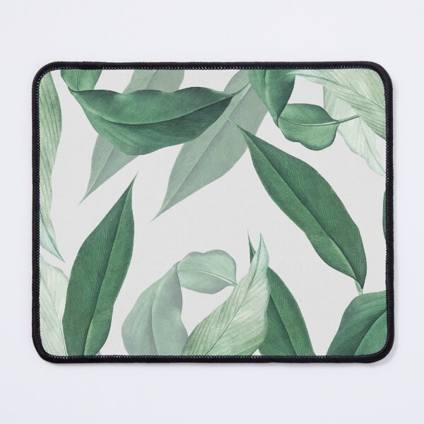 Item preview, Hand drawn tropical leaves background green leaf pattern  designed and sold by thanyaj.