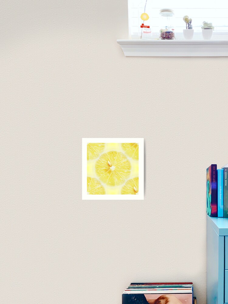 Thumbnail 2 of 3, Art Print, Lemon Pattern designed and sold by AlexaZari.