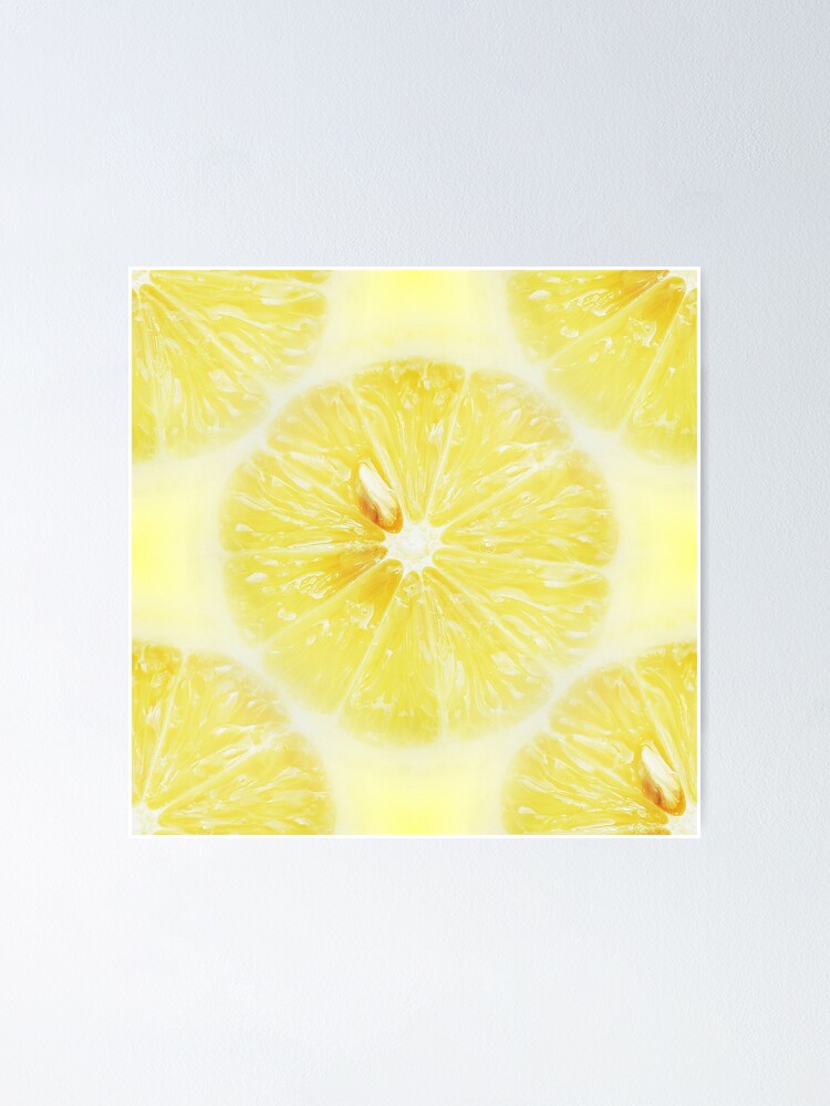 Thumbnail 1 of 3, Poster, Lemon Pattern designed and sold by AlexaZari.
