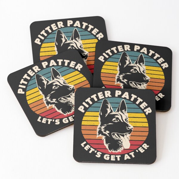 Item preview, Pitter Patter Funny Canada German Shepherd Dog Quote Gift designed and sold by TripleDeke.