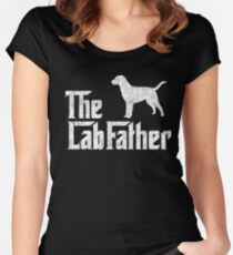 The Lab Father Labrador Retriever Dad Gift Women's Fitted Scoop T-Shirt