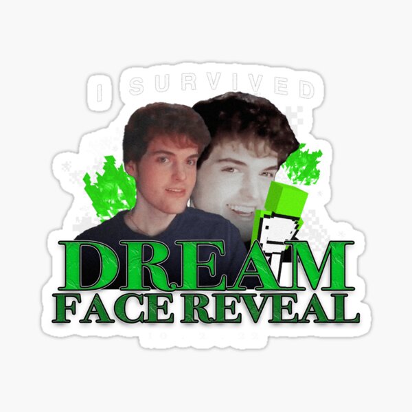 dream face reveal meme Sticker for Sale by bestizeyy