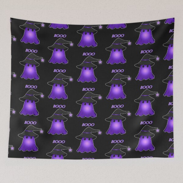 Item preview, Purple witch ghost Halloween designed and sold by Natsukittyart.