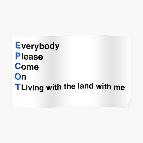 "Meaning of Epcot" Poster for Sale by FakeDisneyFacts Redbubble