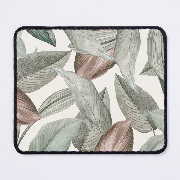Item preview, Hand drawn tropical leaves background brown and green leaf pattern  designed and sold by thanyaj.