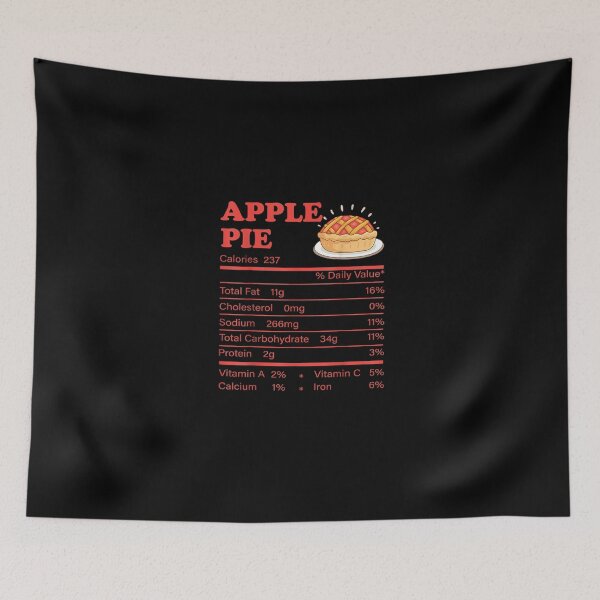 Item preview, Apple Pie Nutrition Facts Thanksgiving Familly Matching Gift T-Shirt designed and sold by BucheKiefer.