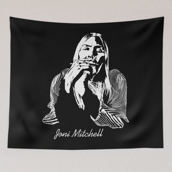 Item preview, Music Vintage Joni Gift Fans Mitchell Black Stencil Best Women Men designed and sold by Brandie Christie.
