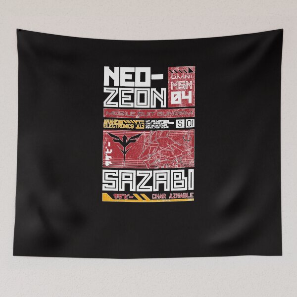 Item preview, Neo-Zeon---Mobile-Suit-Sazabi---Vintage-Distressed-Retro-Mecha-Anime designed and sold by KarenLemoine5.