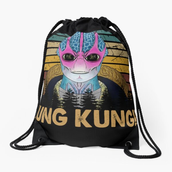Vintage Kung Kung!!! Resident Alien Drawstring Bag