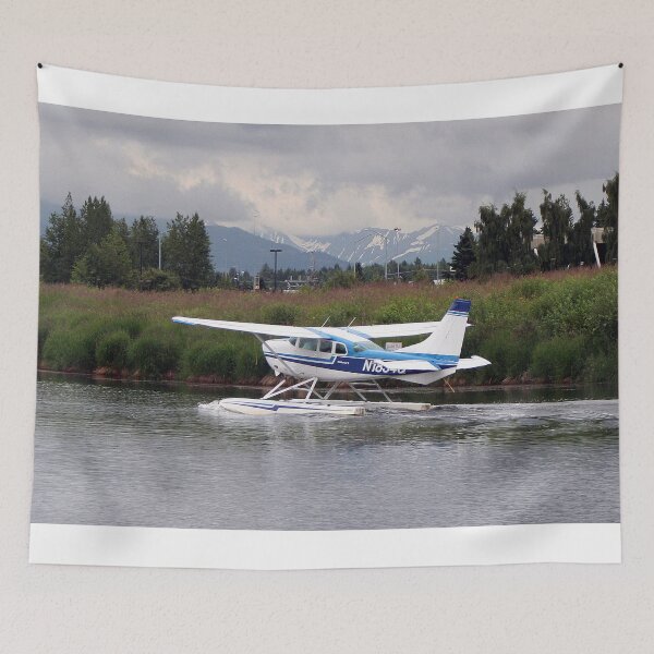 Item preview, Blue & white float plane, Alaska designed and sold by FranWest.