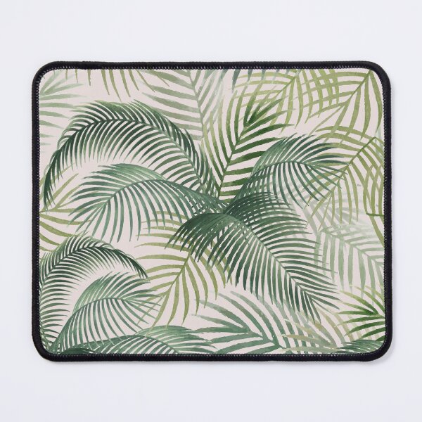 Item preview, Hand drawn palm leaves illustration tropical leaves background green leaf pattern  designed and sold by thanyaj.
