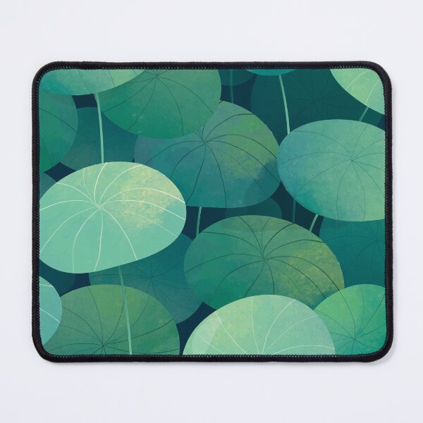 Item preview, Hand drawn Green leafy pennyworth background tropical leaves background green leaf pattern  designed and sold by thanyaj.