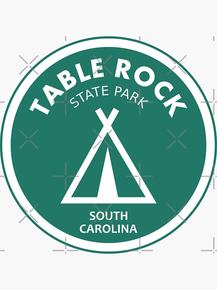 table-rock-state-park-south-carolina-sticker-for-sale-by