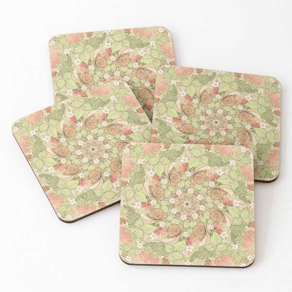Item preview, Strawberries & snails - natural designed and sold by AprilAppleArt.