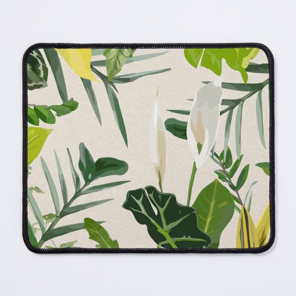 Item preview, Hand drawn Green leaf pattern illustration tropical leaves background green leaf pattern  designed and sold by thanyaj.