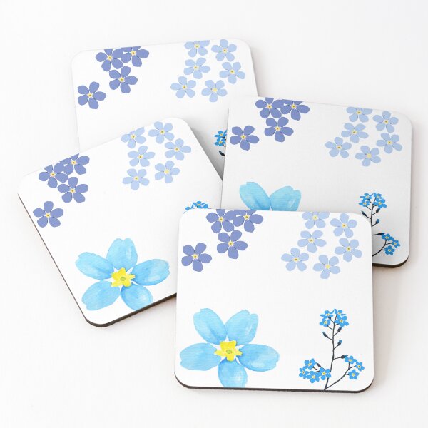 Item preview, forget me not sticker set designed and sold by cottagecorococo.